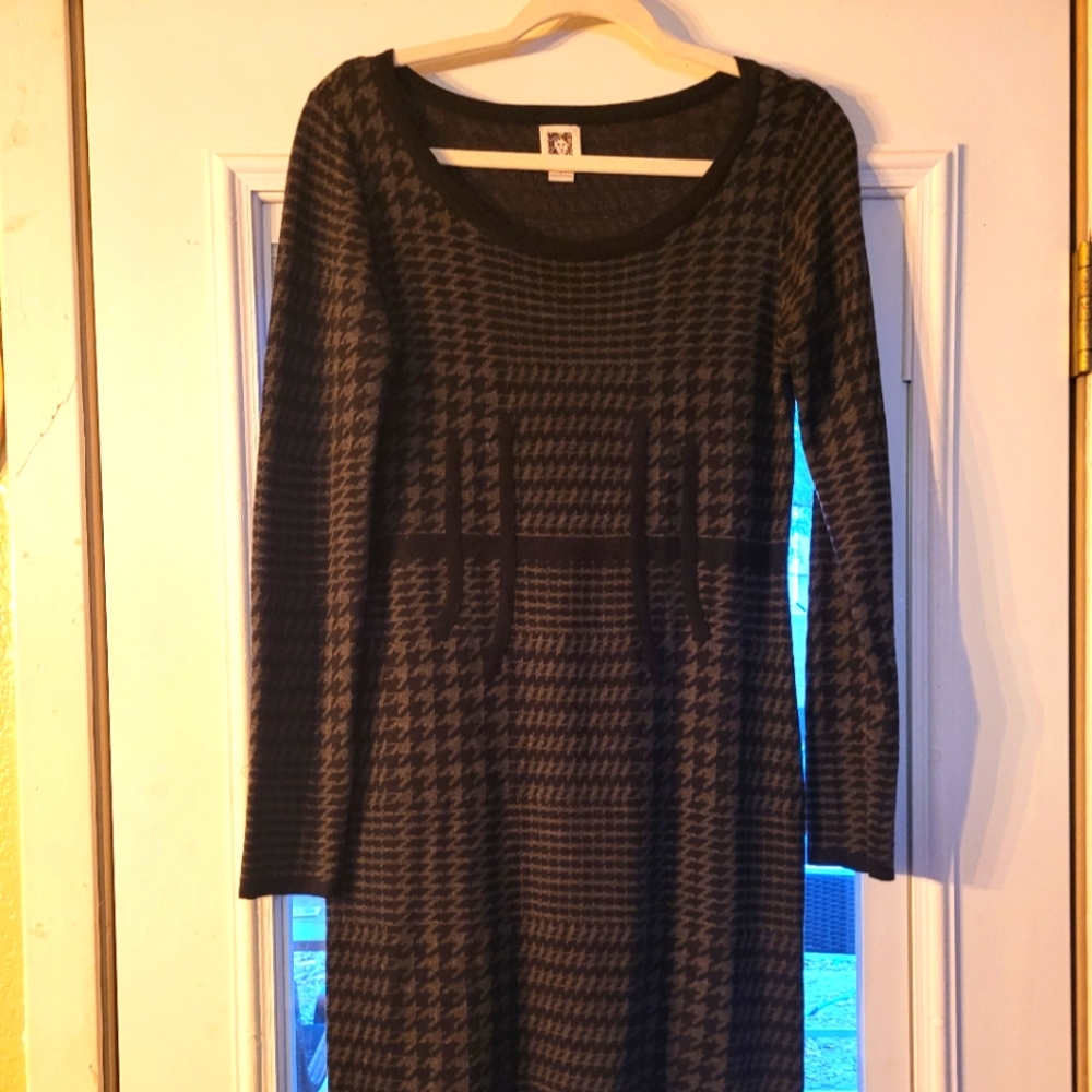 Long sleeve Anne Klein knit dress size L
